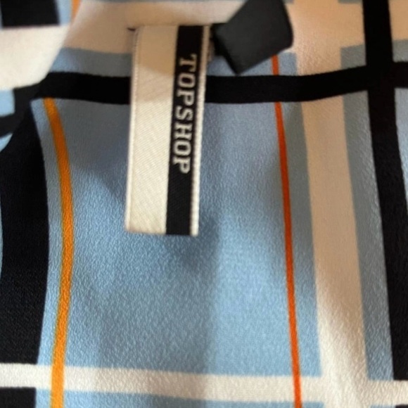 TopShop Blue Window Pane Plaid Blazer - Picture 13 of 13